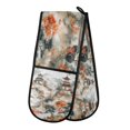 thumbnail image 1 of Yayeee Double Oven Mitt Kitchen Heat Resistant Baking 35" x7" Quilted Glove, Mountain Pattern, 1 of 6