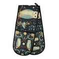 thumbnail image 1 of Yayeee Double Oven Mitt Kitchen Heat Resistant Baking 35" x7" Quilted Glove, Mystical Owls Pattern, 1 of 6