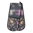 thumbnail image 1 of Yayeee Double Oven Mitt Kitchen Heat Resistant Baking 35" x7" Quilted Glove, Neon Llamas Pattern, 1 of 6