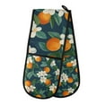 thumbnail image 1 of Yayeee Double Oven Mitt Kitchen Heat Resistant Baking 35" x7" Quilted Glove, Orange Fruit, 1 of 6
