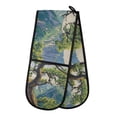 thumbnail image 1 of Yayeee Double Oven Mitt Kitchen Heat Resistant Baking 35" x7" Quilted Glove, Pine Tree, 1 of 6