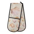 thumbnail image 1 of Yayeee Double Oven Mitt Kitchen Heat Resistant Baking 35" x7" Quilted Glove, Pink Seashell, 1 of 6