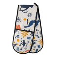 thumbnail image 1 of Yayeee Double Oven Mitt Kitchen Heat Resistant Baking 35" x7" Quilted Glove, Playful Forest, 1 of 6