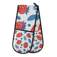 thumbnail image 1 of Yayeee Double Oven Mitt Kitchen Heat Resistant Baking 35" x7" Quilted Glove, Playful Strawberries, 1 of 6