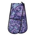 thumbnail image 1 of Yayeee Double Oven Mitt Kitchen Heat Resistant Baking 35" x7" Quilted Glove, Purple Blue Camouflage Pattern, 1 of 6