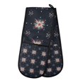 thumbnail image 1 of Yayeee Double Oven Mitt Kitchen Heat Resistant Baking 35" x7" Quilted Glove, Red Fireworks Pattern, 1 of 6