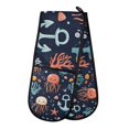 thumbnail image 1 of Yayeee Double Oven Mitt Kitchen Heat Resistant Baking 35" x7" Quilted Glove, Red Jellyfish, 1 of 6