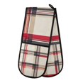 thumbnail image 1 of Yayeee Double Oven Mitt Kitchen Heat Resistant Baking 35" x7" Quilted Glove, Red Tartan, 1 of 6