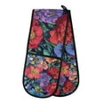 thumbnail image 1 of Yayeee Double Oven Mitt Kitchen Heat Resistant Baking 35" x7" Quilted Glove, Serene Floral Pattern, 1 of 6