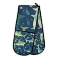 thumbnail image 1 of Yayeee Double Oven Mitt Kitchen Heat Resistant Baking 35" x7" Quilted Glove, Sharks Pattern, 1 of 6