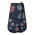 thumbnail image 1 of Yayeee Double Oven Mitt Kitchen Heat Resistant Baking 35" x7" Quilted Glove, Starry Fireworks Pattern, 1 of 6