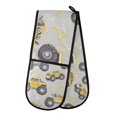 thumbnail image 1 of Yayeee Double Oven Mitt Kitchen Heat Resistant Baking 35" x7" Quilted Glove, Trucks Pattern, 1 of 6