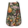 thumbnail image 1 of Yayeee Double Oven Mitt Kitchen Heat Resistant Baking 35" x7" Quilted Glove, Vibrant Oranges, 1 of 6