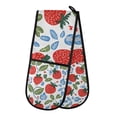 thumbnail image 1 of Yayeee Double Oven Mitt Kitchen Heat Resistant Baking 35" x7" Quilted Glove, Vibrant Strawberries, 1 of 6