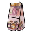 thumbnail image 1 of Yayeee Double Oven Mitt Kitchen Heat Resistant Baking 35" x7" Quilted Glove, Watercolor Jam, 1 of 6
