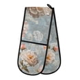 thumbnail image 1 of Yayeee Double Oven Mitt Kitchen Heat Resistant Baking 35" x7" Quilted Glove, Whimsical Rose, 1 of 6