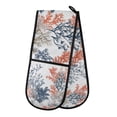 thumbnail image 1 of Yayeee Double Oven Mitt Kitchen Heat Resistant Baking 35" x7" Quilted Glove, White Sea Plants, 1 of 6