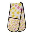 thumbnail image 1 of Yayeee Double Oven Mitt Kitchen Heat Resistant Baking 35" x7" Quilted Glove, White Stars Pattern, 1 of 6