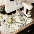 thumbnail image 1 of Yayeee Dish Drying Mat for Kitchen Counter 18" x 24" Microfiber Super Absorbent Coffee Decorative Pad, Beige Birds, 1 of 9