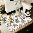 thumbnail image 1 of Yayeee Drying Mat for Kitchen Counter Dishes Microfiber Coffee Decorative Pad, Beige Nordic Christmas House, 1 of 9