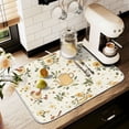 thumbnail image 1 of Yayeee Dish Drying Mat for Kitchen Counter 18" x 24" Microfiber Super Absorbent Coffee Decorative Pad, Birds Sunflowers, 1 of 9