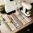 thumbnail image 1 of Yayeee Dish Drying Mat for Kitchen Counter 16" x 18" Microfiber Super Absorbent Coffee Decorative Pad, Brown Abstract Dots, 1 of 9