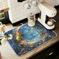 thumbnail image 1 of Yayeee Dish Drying Mat for Kitchen Counter 18" x 24" Microfiber Super Absorbent Coffee Decorative Pad, Crystal Moon, 1 of 7