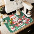 thumbnail image 1 of Yayeee Dish Drying Mat for Kitchen Counter 16" x 18" Microfiber Super Absorbent Coffee Decorative Pad, Cute Christmas Pattern, 1 of 9