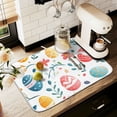 thumbnail image 1 of Yayeee Dish Drying Mat for Kitchen Counter 18" x 24" Microfiber Super Absorbent Coffee Decorative Pad, Cute Easter Eggs, 1 of 9