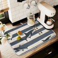 thumbnail image 1 of Yayeee Drying Mat for Kitchen Counter Dishes Microfiber Coffee Decorative Pad, Dark Sharks, 1 of 9