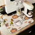 thumbnail image 1 of Yayeee Dish Drying Mat for Kitchen Counter 18" x 24" Microfiber Super Absorbent Coffee Decorative Pad, Fall Pumpkin Pattern, 1 of 8