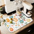 thumbnail image 1 of Yayeee Drying Mat for Kitchen Counter Dishes Microfiber Coffee Decorative Pad, Floral Easter Eggs, 1 of 9