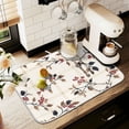 thumbnail image 1 of Yayeee Dish Drying Mat for Kitchen Counter 18" x 24" Microfiber Super Absorbent Coffee Decorative Pad, Floral Plaid, 1 of 9