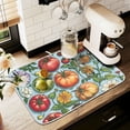 thumbnail image 1 of Yayeee Dish Drying Mat for Kitchen Counter 16" x 18" Microfiber Super Absorbent Coffee Decorative Pad, Floral Tomatoes, 1 of 9