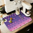 thumbnail image 1 of Yayeee Drying Mat for Kitchen Counter Dishes Microfiber Coffee Decorative Pad, Gradient Love, 1 of 9