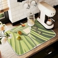 thumbnail image 1 of Yayeee Dish Drying Mat for Kitchen Counter 18" x 24" Microfiber Super Absorbent Coffee Decorative Pad, Light Green Martini, 1 of 9