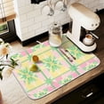 thumbnail image 1 of Yayeee Dish Drying Mat for Kitchen Counter 16" x 18" Microfiber Super Absorbent Coffee Decorative Pad, Retro Beige Stars, 1 of 9