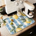 thumbnail image 1 of Yayeee Dish Drying Mat for Kitchen Counter 18" x 24" Microfiber Super Absorbent Coffee Decorative Pad, Retro Lemon Leaves, 1 of 9