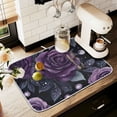 thumbnail image 1 of Yayeee Dish Drying Mat for Kitchen Counter 18" x 24" Microfiber Super Absorbent Coffee Decorative Pad, Roses and Pearls, 1 of 9