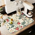 thumbnail image 1 of Yayeee Dish Drying Mat for Kitchen Counter 16" x 18" Microfiber Super Absorbent Coffee Decorative Pad, Small Strawberry Pattern, 1 of 9
