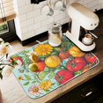 thumbnail image 1 of Yayeee Dish Drying Mat for Kitchen Counter 16" x 18" Microfiber Super Absorbent Coffee Decorative Pad, Vibrant Tomatoes, 1 of 3