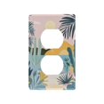 thumbnail image 1 of Yayeee Duplex Wall Plate 1-Gang 4.5"x2.7" Home Receptacle Light Switch Decorative Outlet Cover, Boho Style Sun, 1 of 7