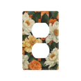 thumbnail image 1 of Yayeee Duplex Wall Plate 1-Gang 4.5"x2.7" Home Receptacle Light Switch Decorative Outlet Cover, Bright Floral, 1 of 7