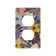 thumbnail image 1 of Yayeee Duplex Wall Plate 1-Gang 4.5"x2.7" Home Receptacle Light Switch Decorative Outlet Cover, Colorful Flowers, 1 of 7