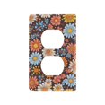 thumbnail image 1 of Yayeee Duplex Wall Plate 1-Gang 4.5"x2.7" Home Receptacle Light Switch Decorative Outlet Cover, Colorful Flowers, 1 of 7