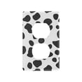 thumbnail image 1 of Yayeee Duplex Wall Plate 1-Gang 4.5"x2.7" Home Receptacle Light Switch Decorative Outlet Cover, Cow Spots, 1 of 7