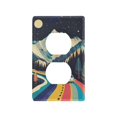 thumbnail image 1 of Yayeee Duplex Wall Plate 1-Gang 4.5"x2.7" Home Receptacle Light Switch Decorative Outlet Cover, Evening Mountain Road, 1 of 7