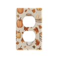 thumbnail image 1 of Yayeee Duplex Wall Plate 1-Gang 4.5"x2.7" Home Receptacle Light Switch Decorative Outlet Cover, Fall Mug Pattern, 1 of 7