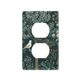 thumbnail image 1 of Yayeee Duplex Wall Plate 1-Gang 4.5"x2.7" Home Receptacle Light Switch Decorative Outlet Cover, Floral Forest Scene, 1 of 7