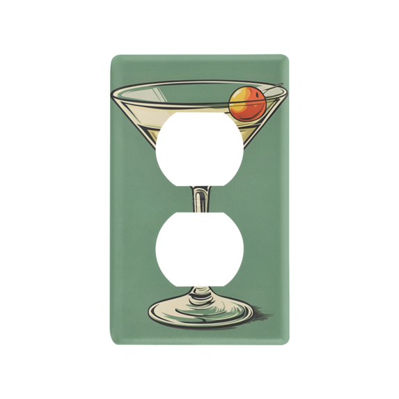 Yayeee Duplex Wall Plate 1-Gang 4.5"x2.7" Home Receptacle Light Switch Decorative Outlet Cover, Lemon Glass